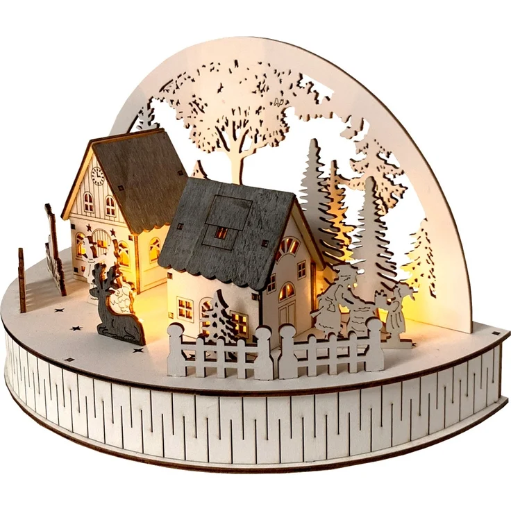 HTI-Living Rehe Weihnachtsszene beleuchtet – Bild 3