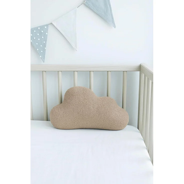 BABEES Dekokissen DEKOKISSEN Boucle Kuschelkissen Herz Wolke GROß 40x25, XXL 60x35 cm, Wolkenkissen Deko Kissen Geschenk Baby Kinderzimmer Babyshower – Bild 2