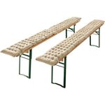 REDBEST Stuhlkissen Bierbank-Auflage "Seattle" 2er-Pack, Uni