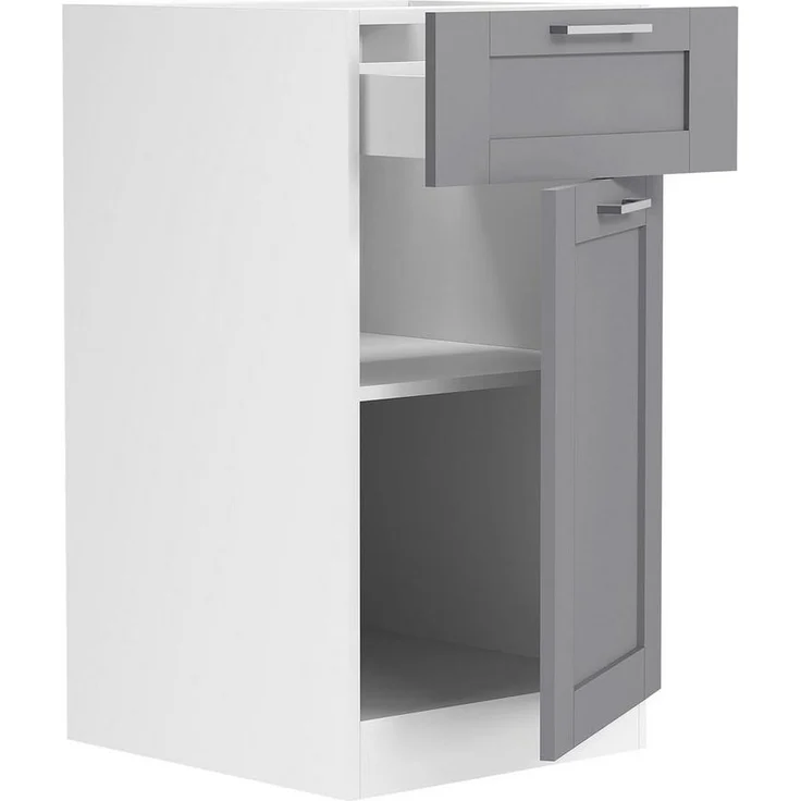 VCM Küchenmöbel Unterschrank Colura 919352 Weiß / Anthrazit H. 82 x B. 40 x T. 46 cm – Bild 3