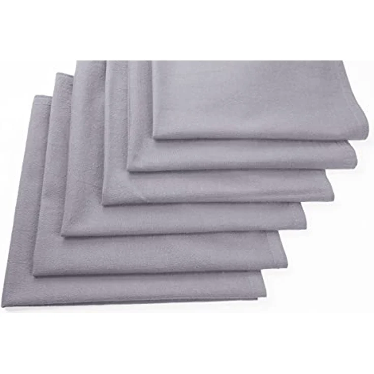 jilda-tex Stoffserviette Serviette 6er Set - Renforce - 100% Bio-Baumwolle, 42x42 cm Bio Baumwolle unifarben Renforce 6er Set – Bild 5
