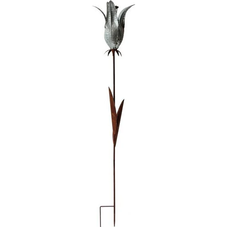 HTI-Living Gartenstecker Blumenstecker Rostoptik Blüte Celia (Stück, 1-St, 1 Blumenstecker) Gartenstecker Dekostab floral Metall – Bild 2