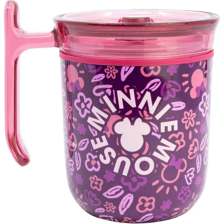 Disney Minnie Mouse Signature To Go Tasse 470 ml mit Schiebedeckel für Alltag und Büro