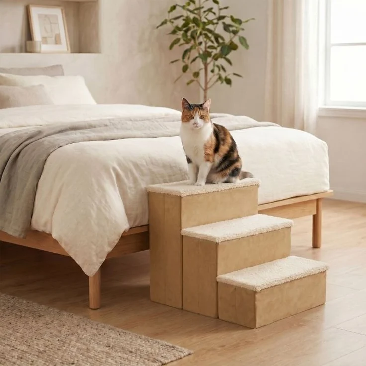 Relaxdays Faltbare Hundetreppe mit Stauraum – Bild 3