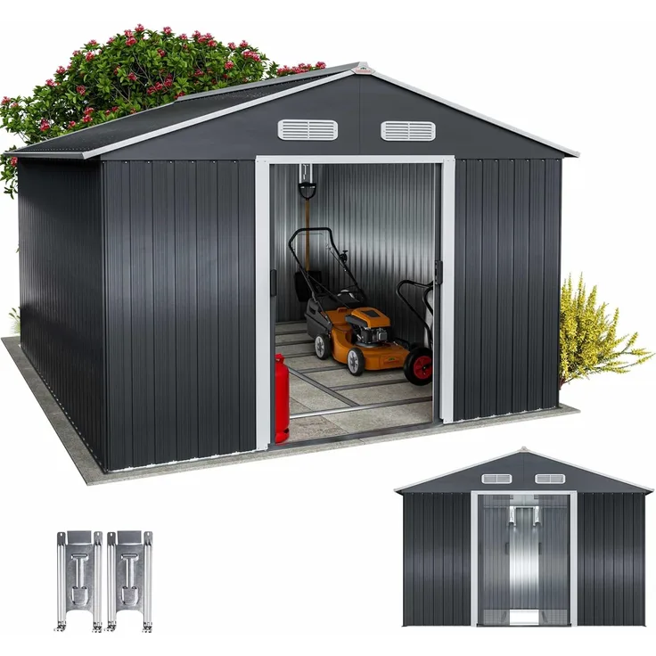GARDEBRUK® XXXL Gerätehaus mit Fundament Kantenschutz