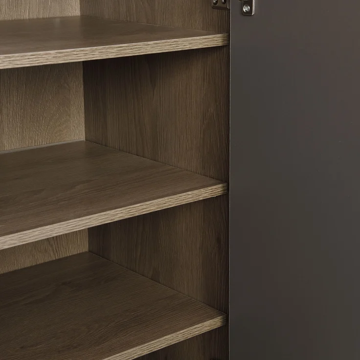 Grau Schuhschrank Mit Sitzbank 140cm Breit Grifflos Mit Rückprallvorrichtung Verstellbare Einlegeböden Schuhregal Mit Stauraum Für 15-20 Paar Schuhe Schuhbank Für Flur Eingangsbereich Moderner Aufbewahrungsschrank Mit Kippsicherung Hochwertige Spanplat... – Bild 10