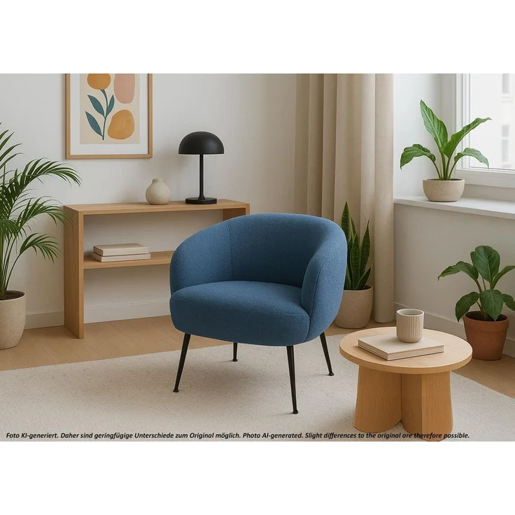 MCW Loungesessel Lounge-Sessel MCW-O37, Moderner Bouclé-Stoffbezug in hoher Qualität (330 g/m) – Bild 3