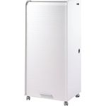 SIMMOB Mobiler Schreibtisch Sekretär Computertisch mit Laufrollen 139,9x64,2 cm Weiß