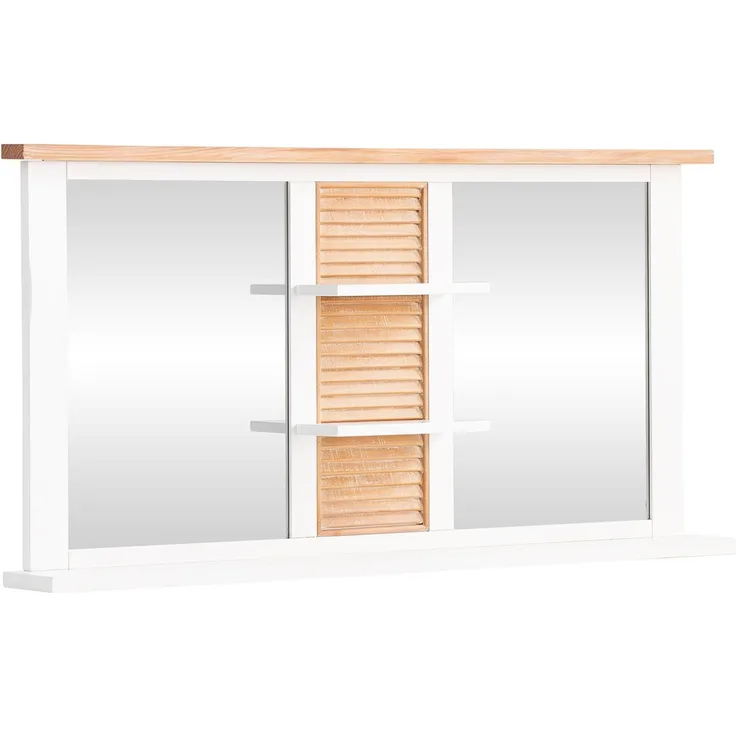 Capera: Dein neuer Badspiegel im Landhausstil, Weiß, 140x70 cm - Modern trifft Rustikal
