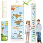 Messlatte Kinder Größenmesser Kinder Wachstum Messlatte Aufrollbare Wandbehang Höhenmesser Abnehmbare Leinwand Messleite Lineal für Baby Kinderzimmer Schlafzimmer Wanddekoration mit Box
