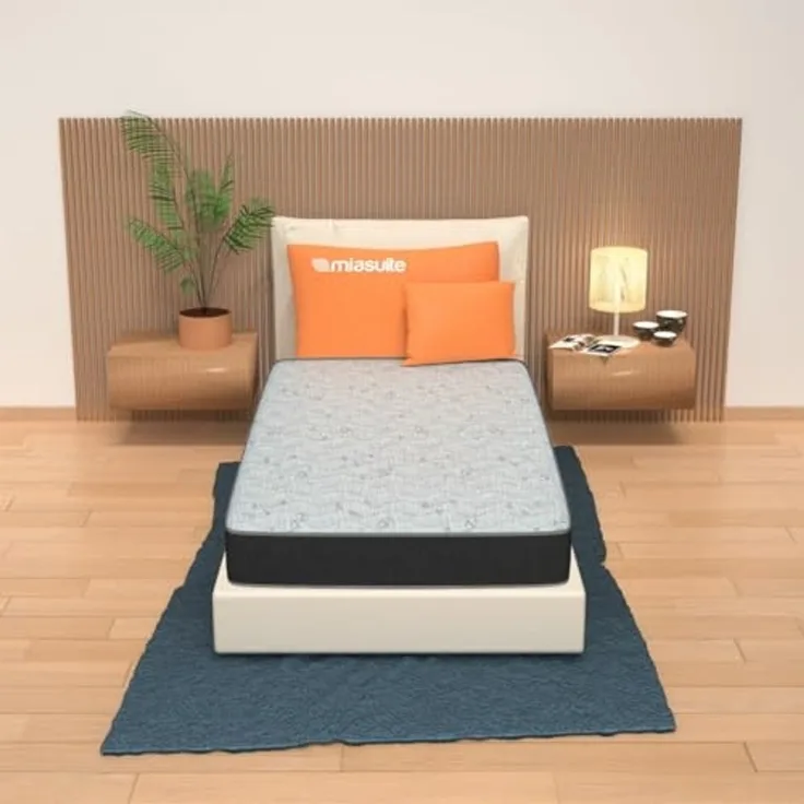 miasuite i sogni italiani Matratze 75x180 cm, Höhe 13 cm - aus Waterfoam, Klappmatratze, Atmungsaktive, Antiallergisch und Milbendicht. Modell: Summit H13