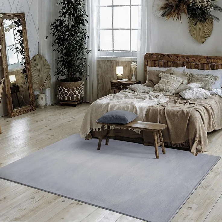 Mia's Teppiche Nova kuschelig Warmer Fellteppich, weich und elegant, waschbar und Fußbodenheizung geeignet