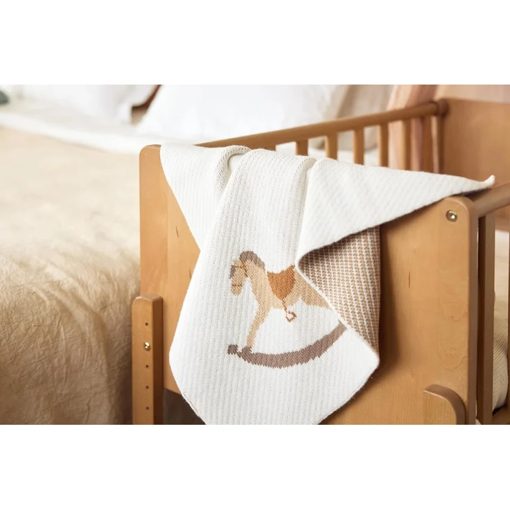 Jollein Nostalgic Ride Babydecke - 75 x 100 cm Off – Bild 6