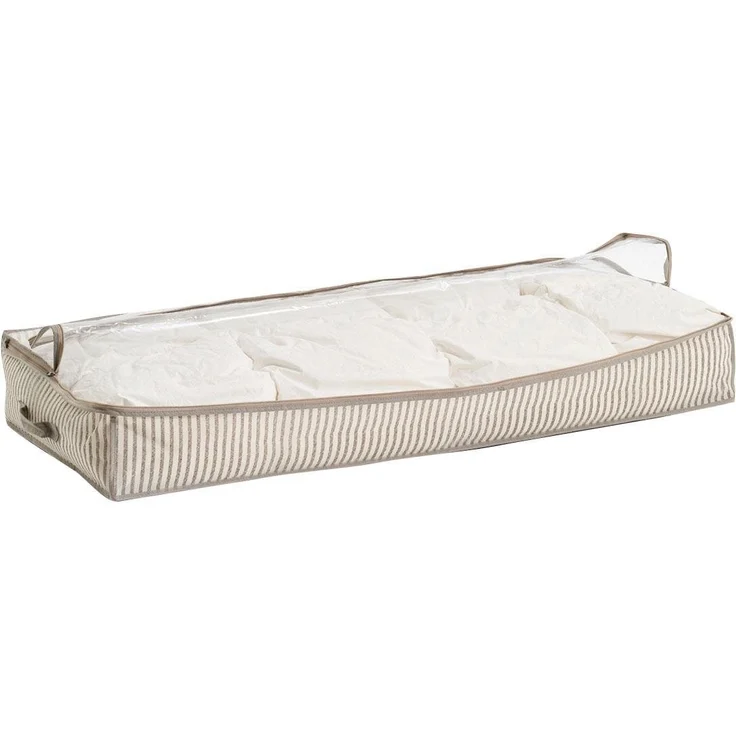 Zeller Present Aufbewahrungstasche Stripes (2-tlg), Vlies, beige – Bild 5