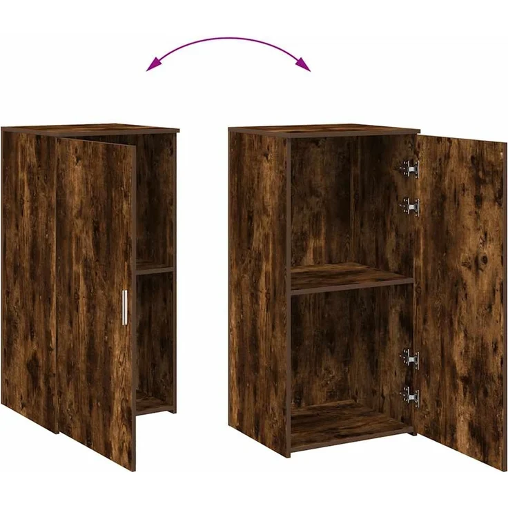 vidaXL Lagerschrank Räuchereiche 50x45x103,5 cm Holzwerkstoff 859046 – Bild 7