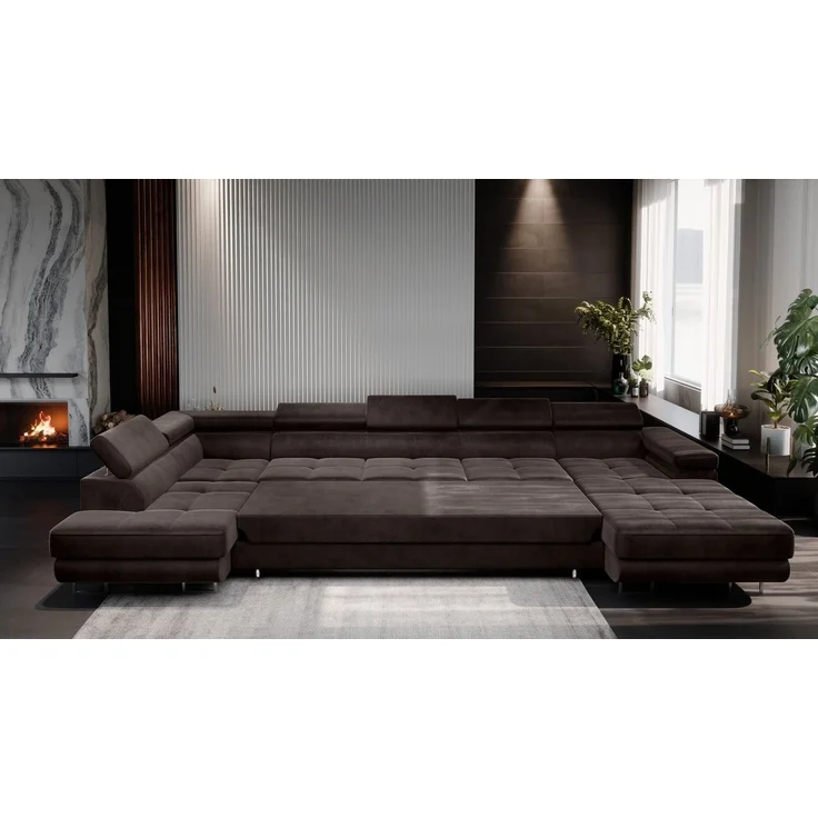 Muffo Ecksofa WILD U MAXI, 2x Bettkasten, mit Schlaffunktion – Bild 3