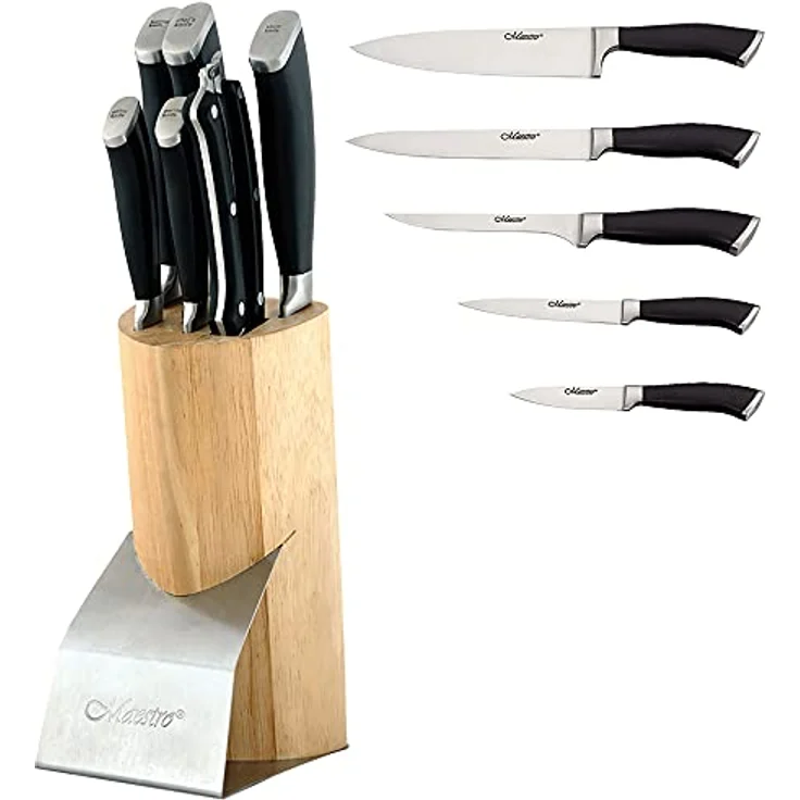 Maestro Maestro 7-teiliges Messerset im Block MR1421 – Bild 1