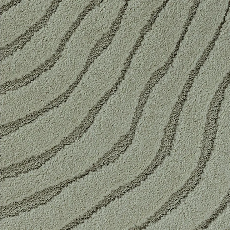 Carpetia Designteppich Kurzflor Teppich mit 3D-Effekt, rund, Höhe: 14 mm, weich, pflegeleicht und für Fußbodenheizung geeignet – Bild 2