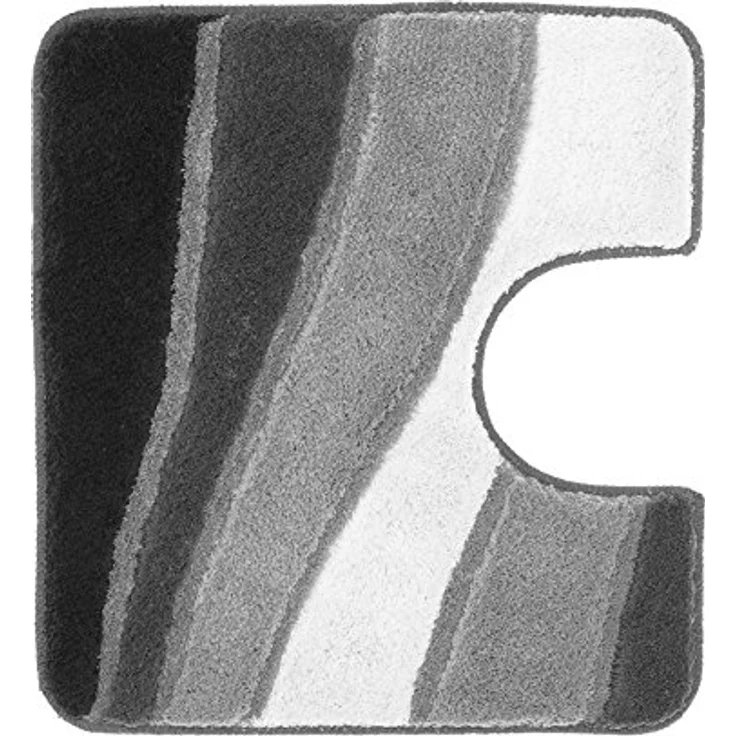 MEUSCH Badematte Ocean, Höhe 23 mm, rutschhemmend beschichtet, fußbodenheizungsgeeignet, Kunstfaser, Badteppich, Wellen Design, mit Farbverlauf, Hoch-Tief Effekt, waschbar – Bild 2