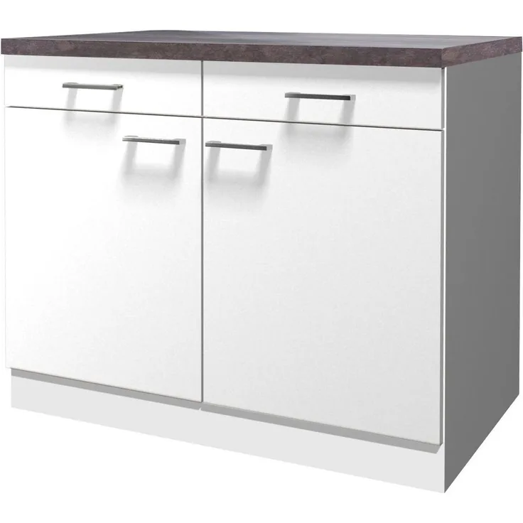 Flex-Well Unterschrank Lucca (B x H x T) 100 x 85 x 60 cm, für viel Stauraum