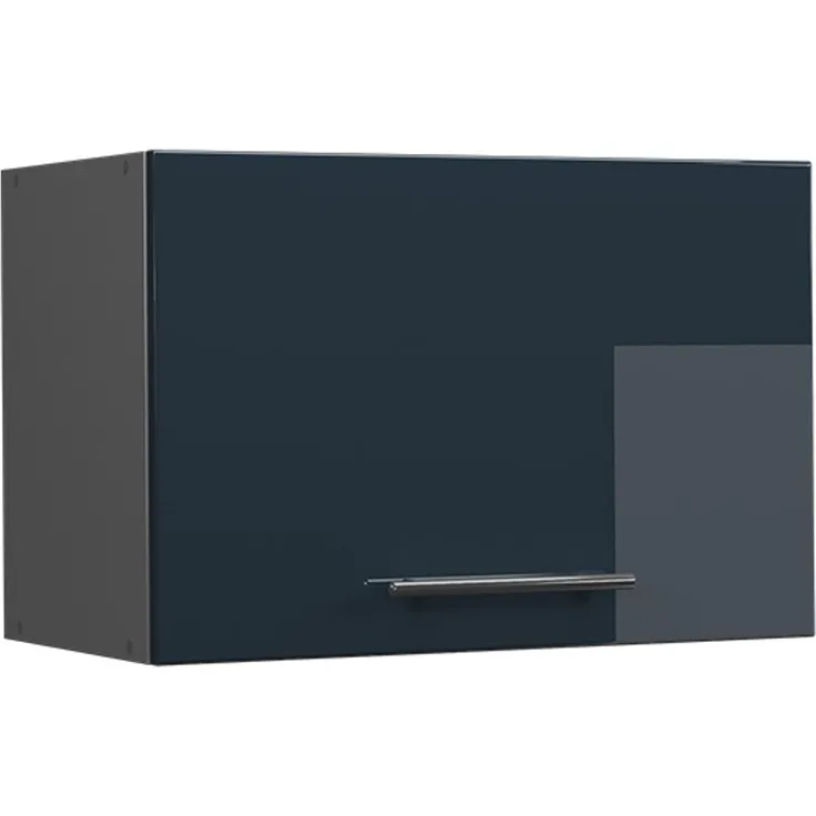 Hängeschrank Fame-Line Dunkelblau Hochglanz 60 cm Flach Vicco