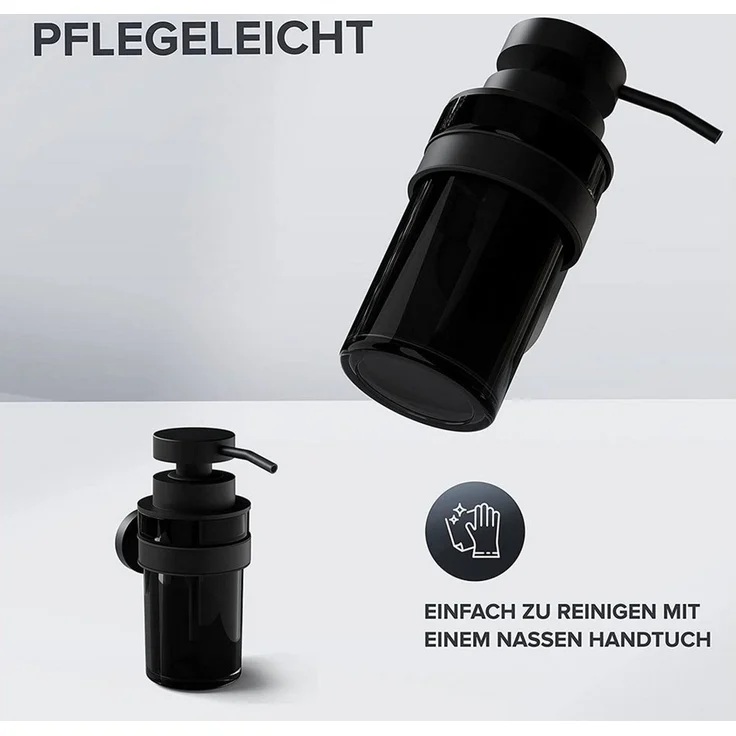 ovimar Seifenspender Lokta, (1-tlg), aus Edelstahl in Schwarz zur Zum Bohren – Bild 4