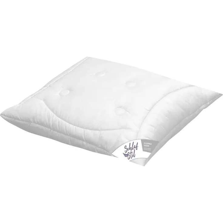 Schlafstil Naturhaar 3- Kammer Kopfkissen N500|40x80 cm
