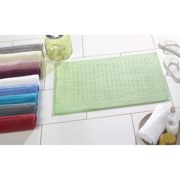 casa NOVA Badvorleger MICRO BL 50x80 cm blau Badteppich Badematte Duschvorleger Duschmatte Badeteppich – Bild 2