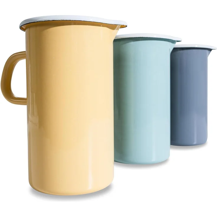 RIESS 0836-109 Emaillekrug 1,5 L, Nature Green - Light, H 19 cm / Emaille Krug – Bild 2