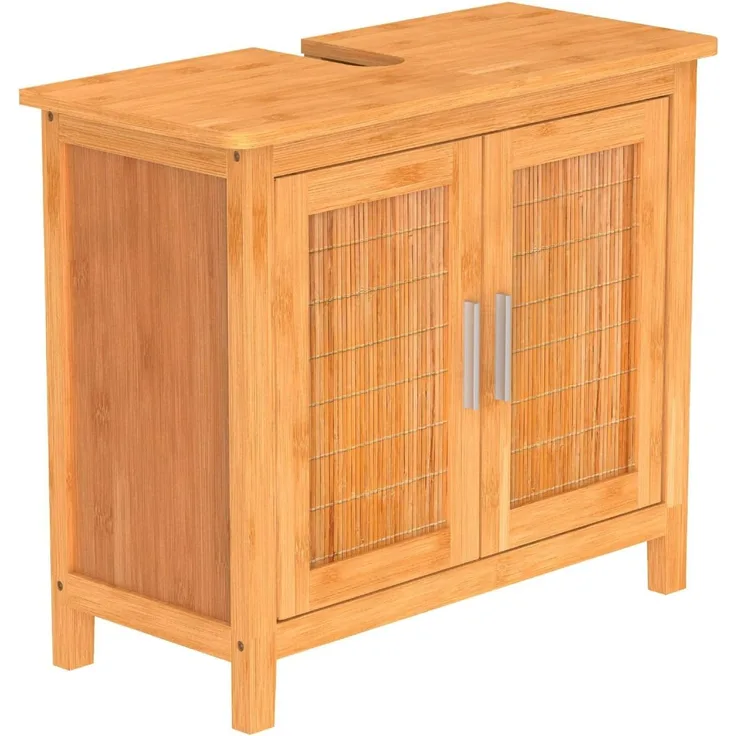 EISL Waschbeckenunterschrank Bambus 67x28x60 cm 438819