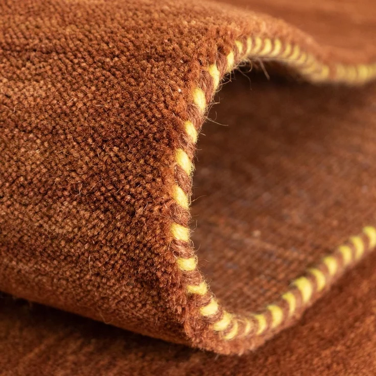 Gabbeh Teppich - Indus »Deluxe« 300 x 250 cm - braun – Bild 4