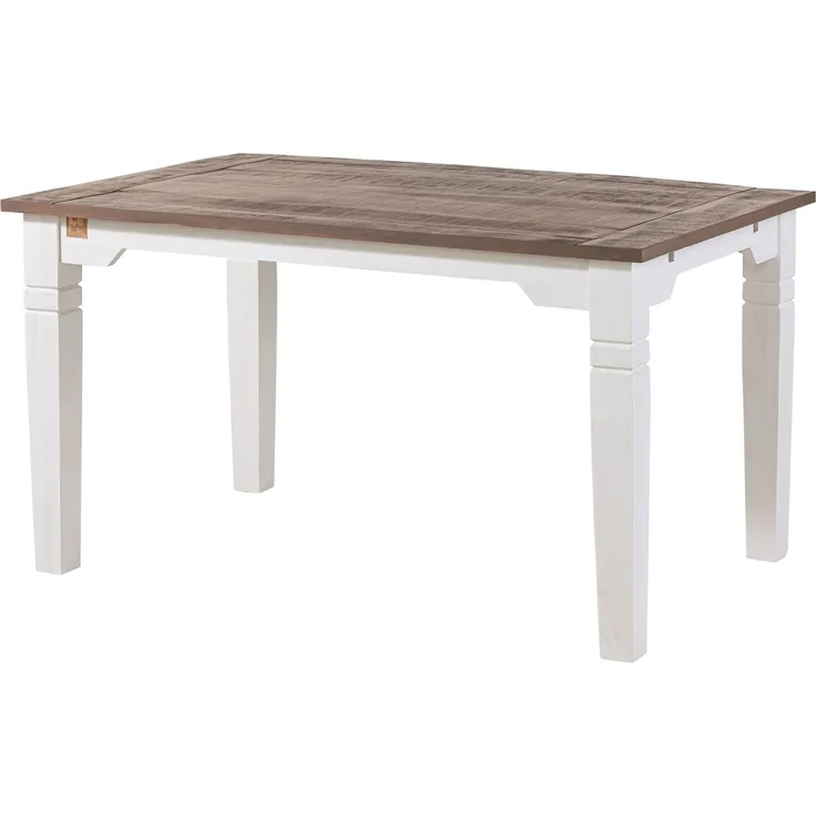 Esstisch Mango verlängerbar 140-220 x 90 x 76 weiß lackiert TOULOUSE #114