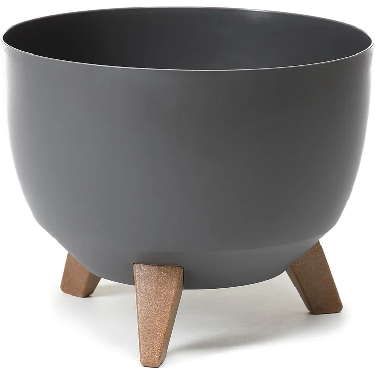 Lamela Roma Blumentopf 880-82 Kunststoff Ø 29 cm dunkelgrau