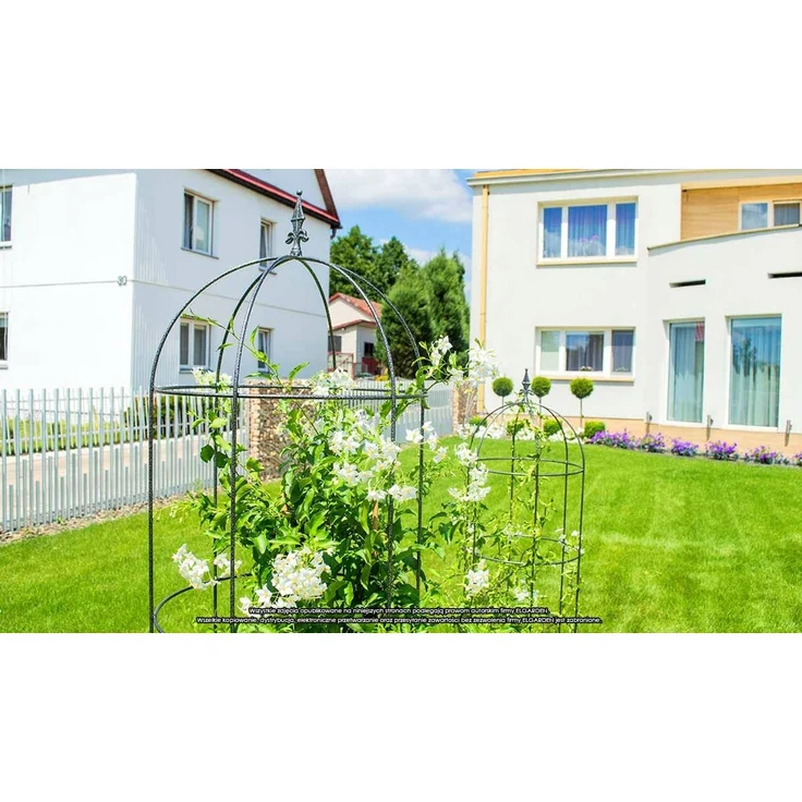 KADAX Gartenobelisk aus Metall für Blumen und Rosen, 150 cm – Bild 6
