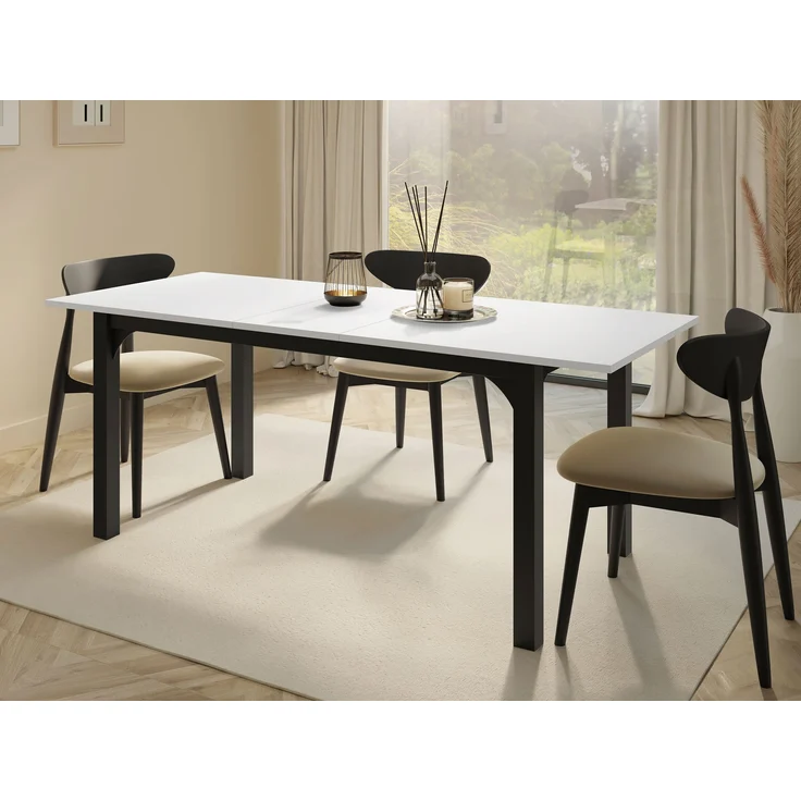 Esstisch Fagab 160 (Farbe: Schwarz / Eiche Craft Gold) – Bild 3