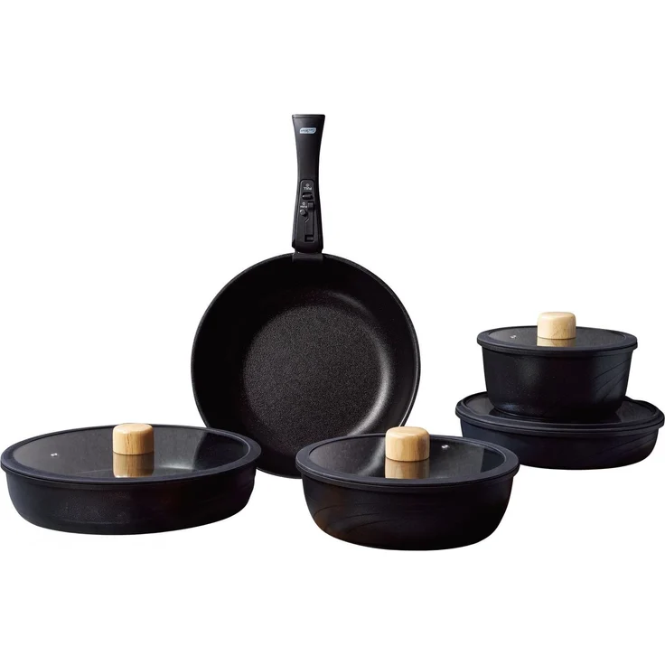 Hermia Concept 'Hona Xl - Black' Topfset (14-teilig), Schwarz, Ø 28 cm – Bild 8