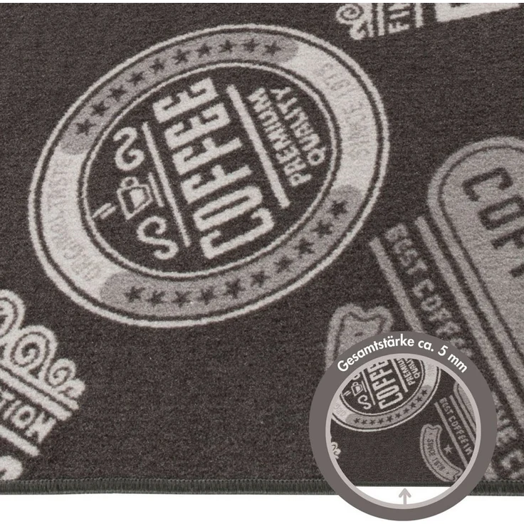 Andiamo Küchenläufer Coffeeshop, rechteckig, Höhe: 5 mm, mit Schriftzug, Küche, Kundenliebling – Bild 4