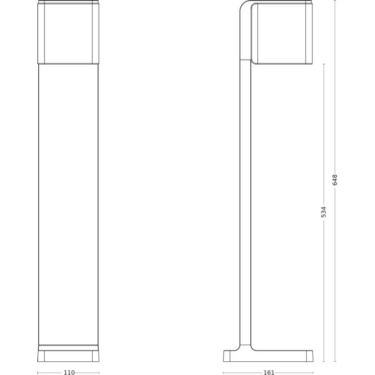 Steinel 'GL 80 SC' LED-Wegeleuchte mit 160°iHF-Sensor, Bluetooth, anthrazit, 3000K – Bild 3