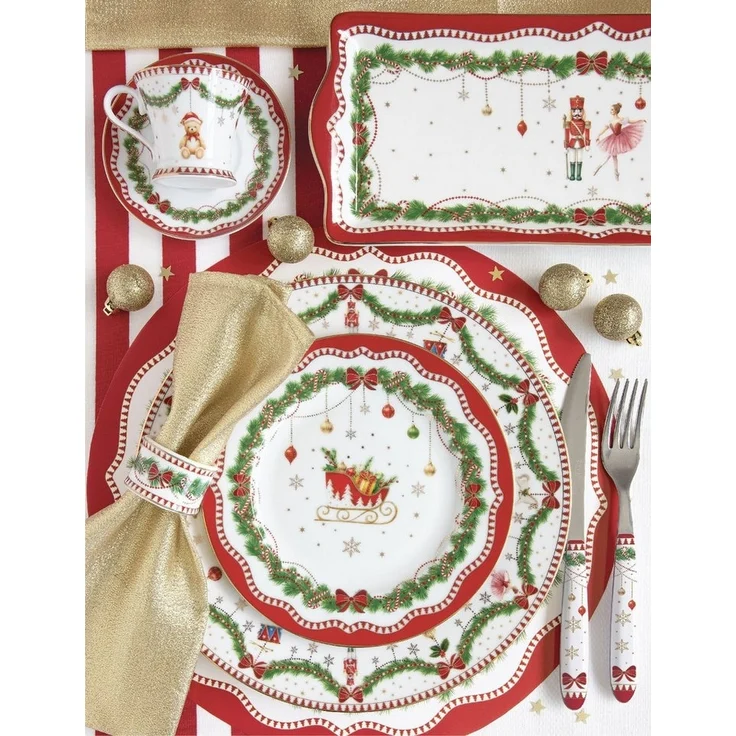EasyLife Teller MNOE944 - "Magie de Noel" klein in Geschenkver, 19 cm, (1 St) – Bild 3