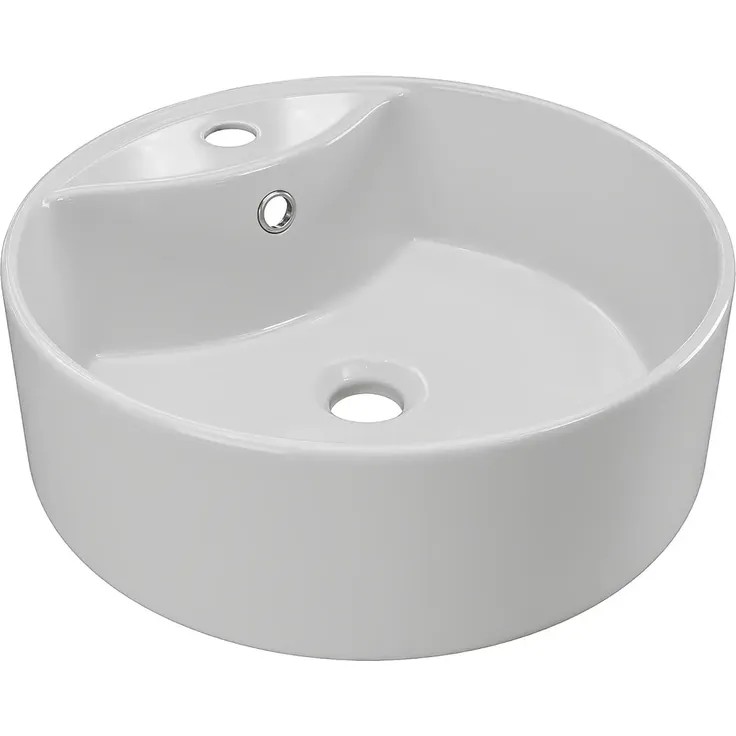 Vente-unique - FILOR Waschbeckenmöbel Holz, Platte Beige - B 46 cm x H 57 cm x L 120 cm – Bild 5