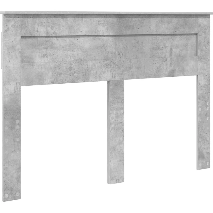 vidaXL Bettrahmen mit Kopfteil Beton Grau 140 x 200 cm Holzwerkstoff 3409990 – Bild 6