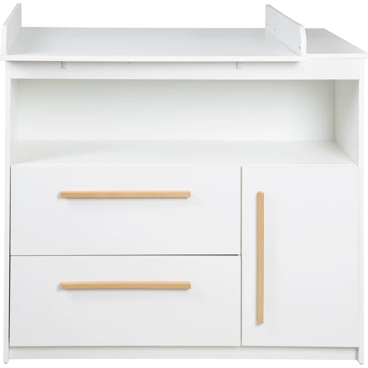 roba Kinderzimmerset 'Lilo' - 2-teilig - Kinderbett 70 x 140 cm & Wickelkommode - Weiß – Bild 3