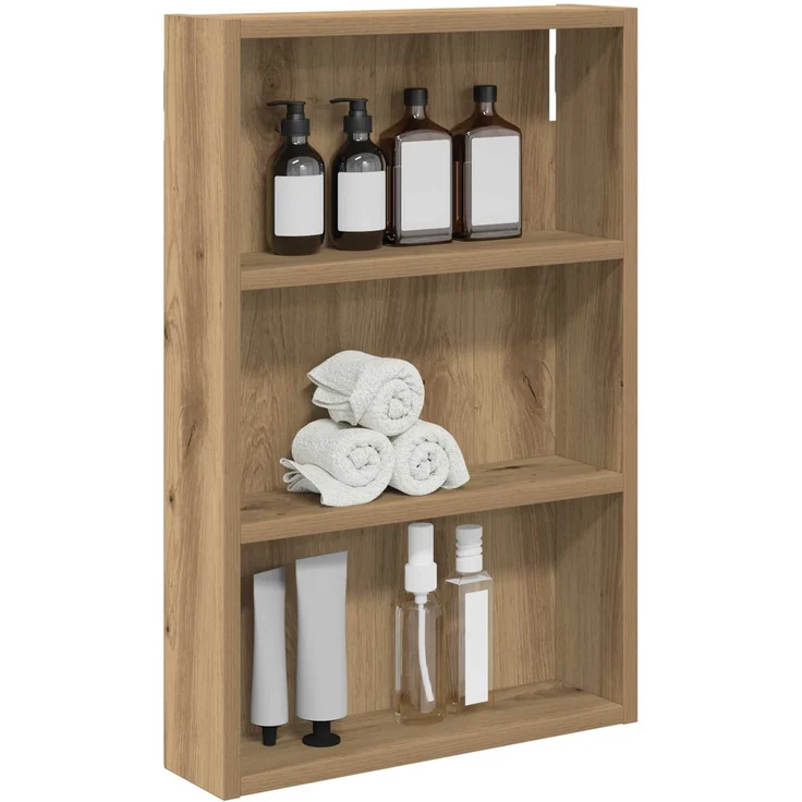 vidaXL Badezimmer-Wandschrank Kunsthandwerk Eiche 40 x 10 x 60,5 cm 889358 – Bild 3
