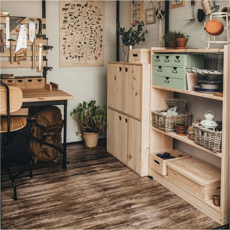 Astigarraga Kit Line Bücherregal Vollholzregal "Gala" Regalmodul mit 4 Ebenen in zwei Größen – Bild 3