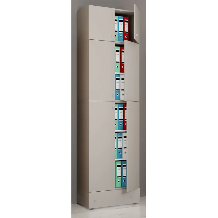 VCM Büroschrank Lona 917799 Grau H. 240 x B. 70 x T. 39 cm – Bild 3