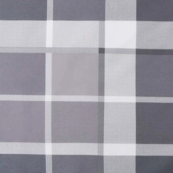 vidaXL Palettenkissen Grau Karomuster 120x40x12 cm Stoff 360637 – Bild 8