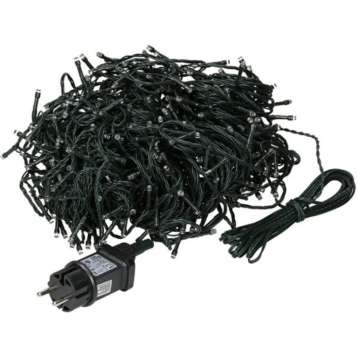 ECD Germany LED-Lichterkette Weihnachtsbeleuchtung Weihnachtslichterkette Christbaumbeleuchtung, Cluster Lichterkette 480 LEDs 36m für Innen & Außen IP44 Kaltweiß – Bild 4