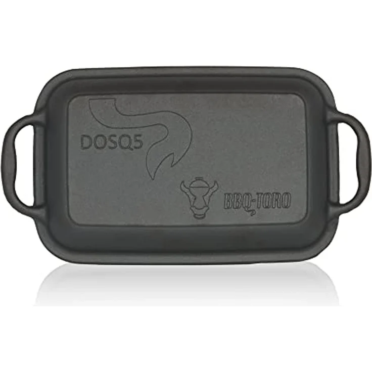 BBQ-Toro Bräter Gusseiserner Bräter mit Deckel 4,5 L, 2in1 Pfanne und Schmortopf, Gusseisen – Bild 5
