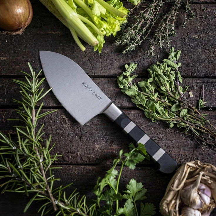 F. DICK Kräutermesser Dick Kräutermesser 1905 Küchenmesser Klinge 12 cm, X50CrMoV15 Stahl Messer – Bild 6