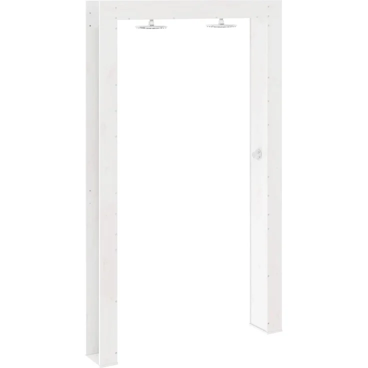 vidaXL Gartendusche 226 cm Massivholz Kiefer und Edelstahl Weiß 886341 – Bild 6